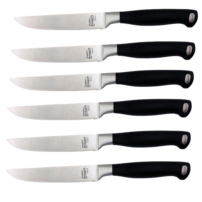 BergHOFF Bistro 6" Stainless Steel Steak Knife, Set of 6