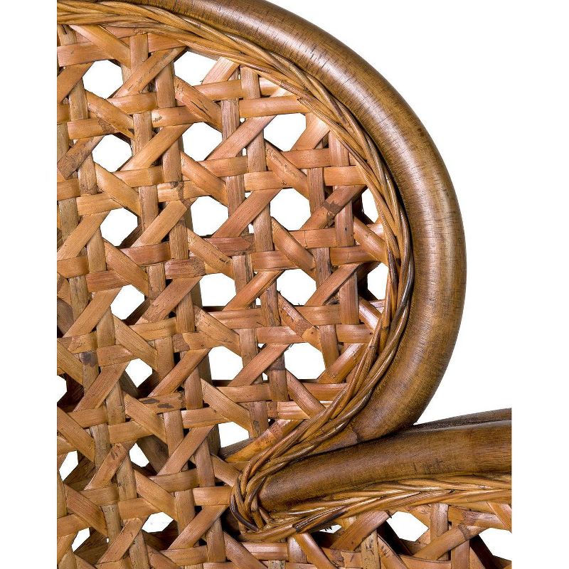 Margherita Rattan Accent Chair Brown - East at Main