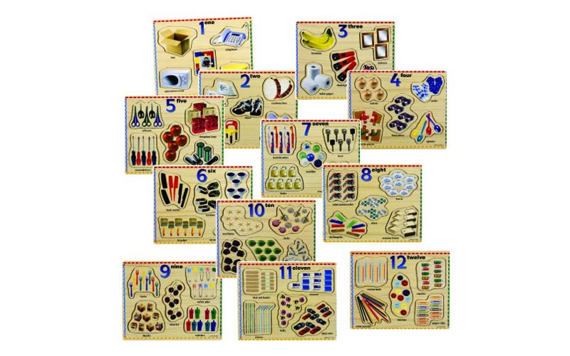 Puzzleworks Number Puzzles  - Set of 12