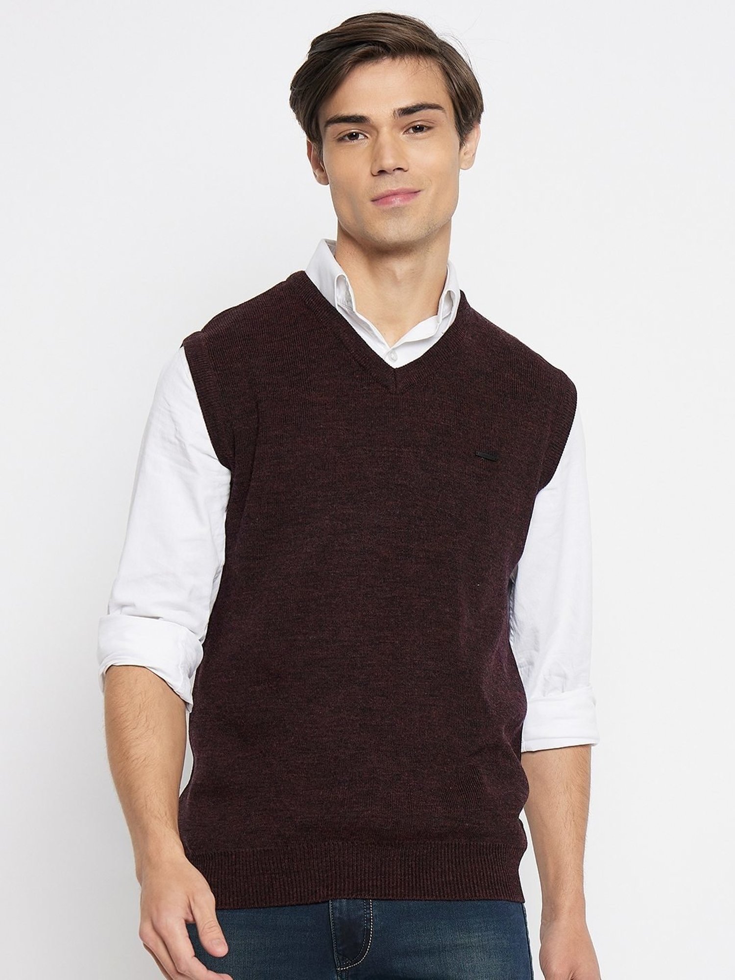 Duke Wine Mix Regular Fit Sweater