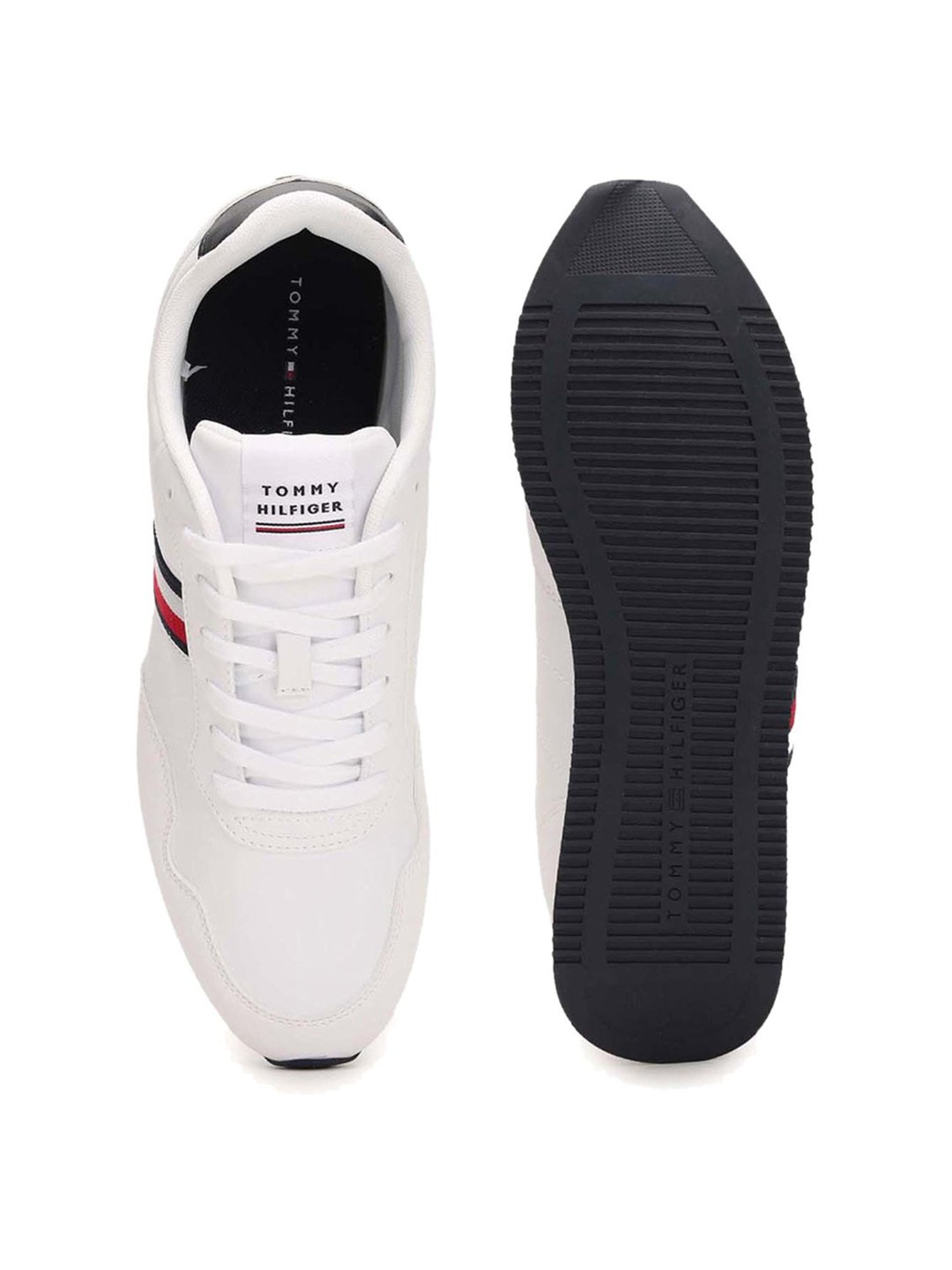 Tommy Hilfiger Men's White Casual Sneakers