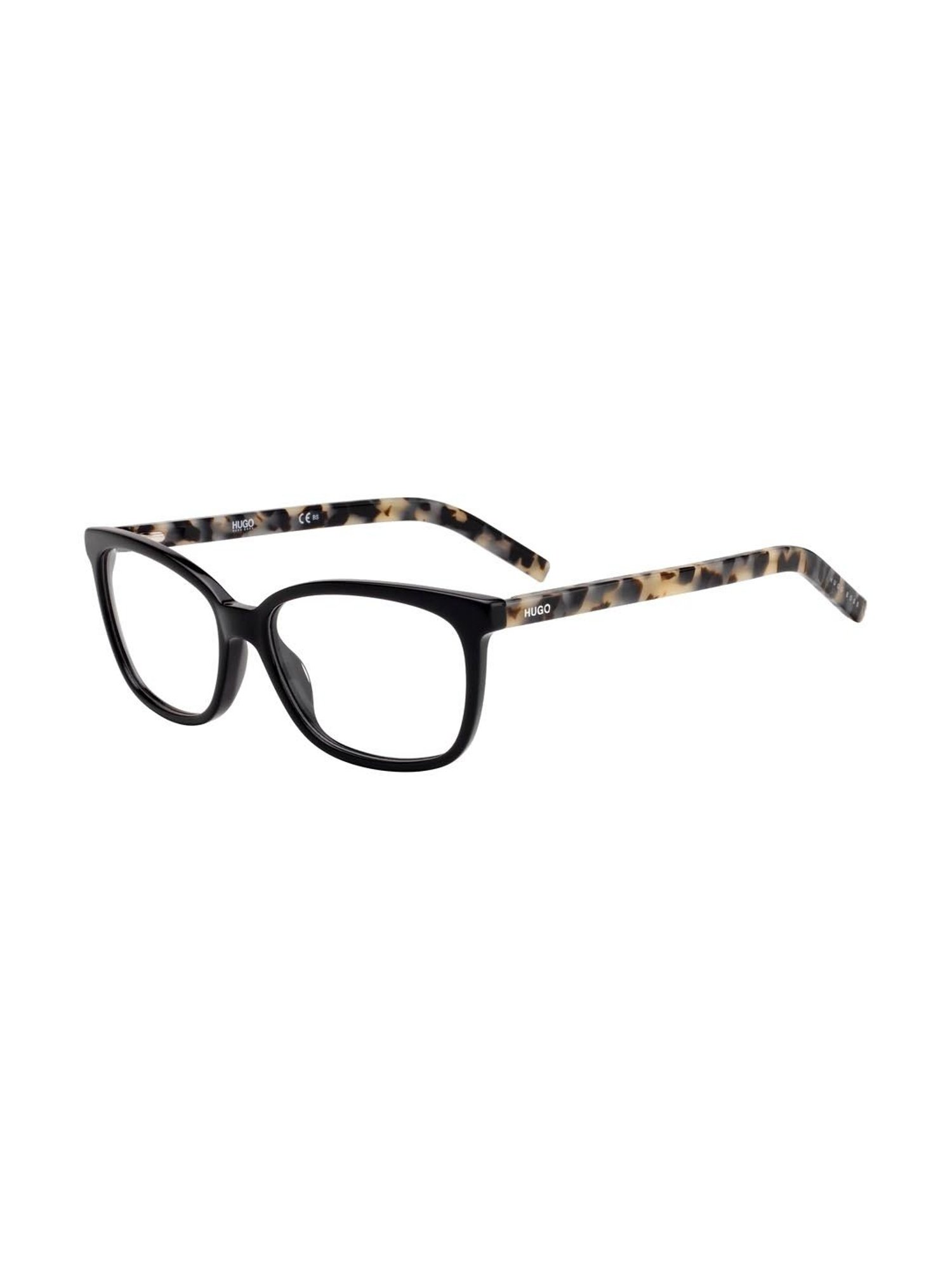 HUGO Black Rectangular Eye Frames for Women