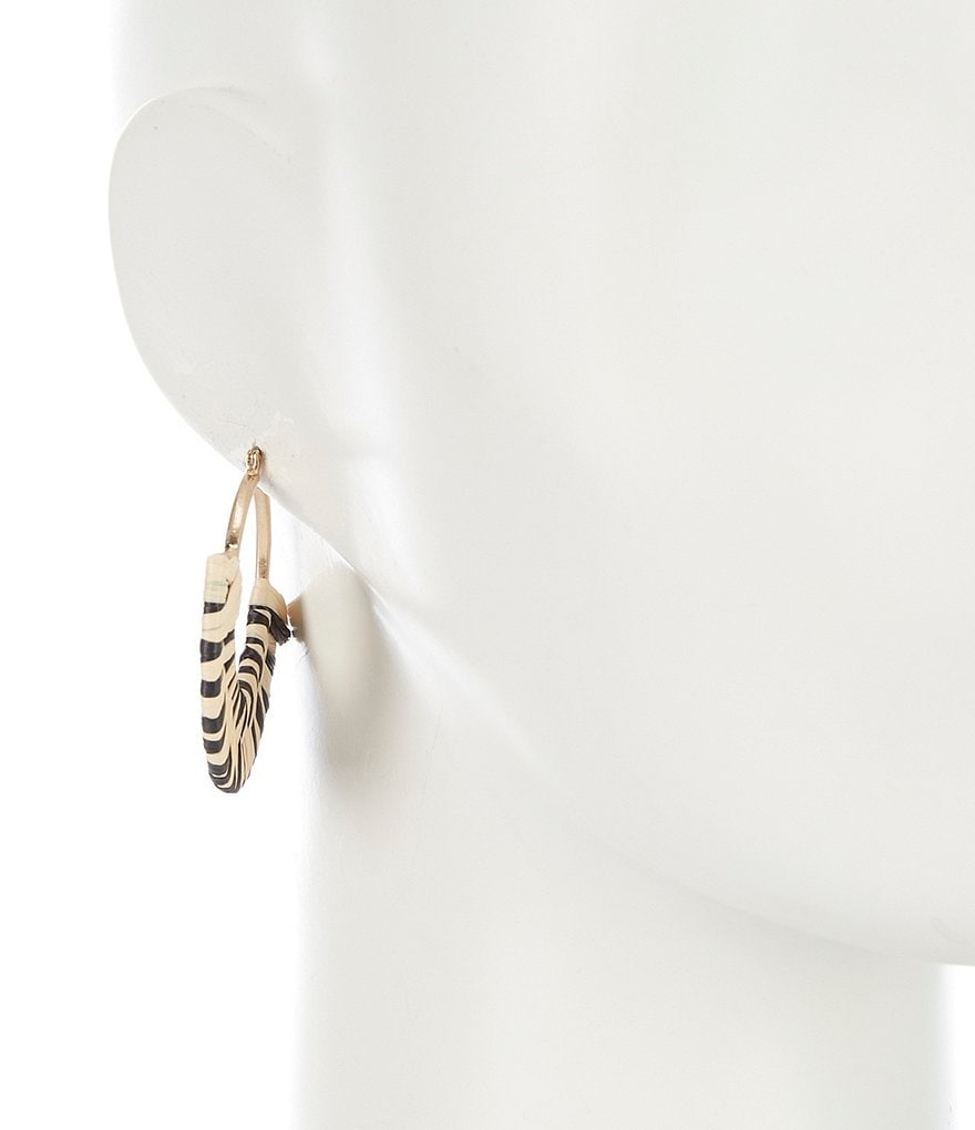 Southern Living Raffia Hoop Earrings