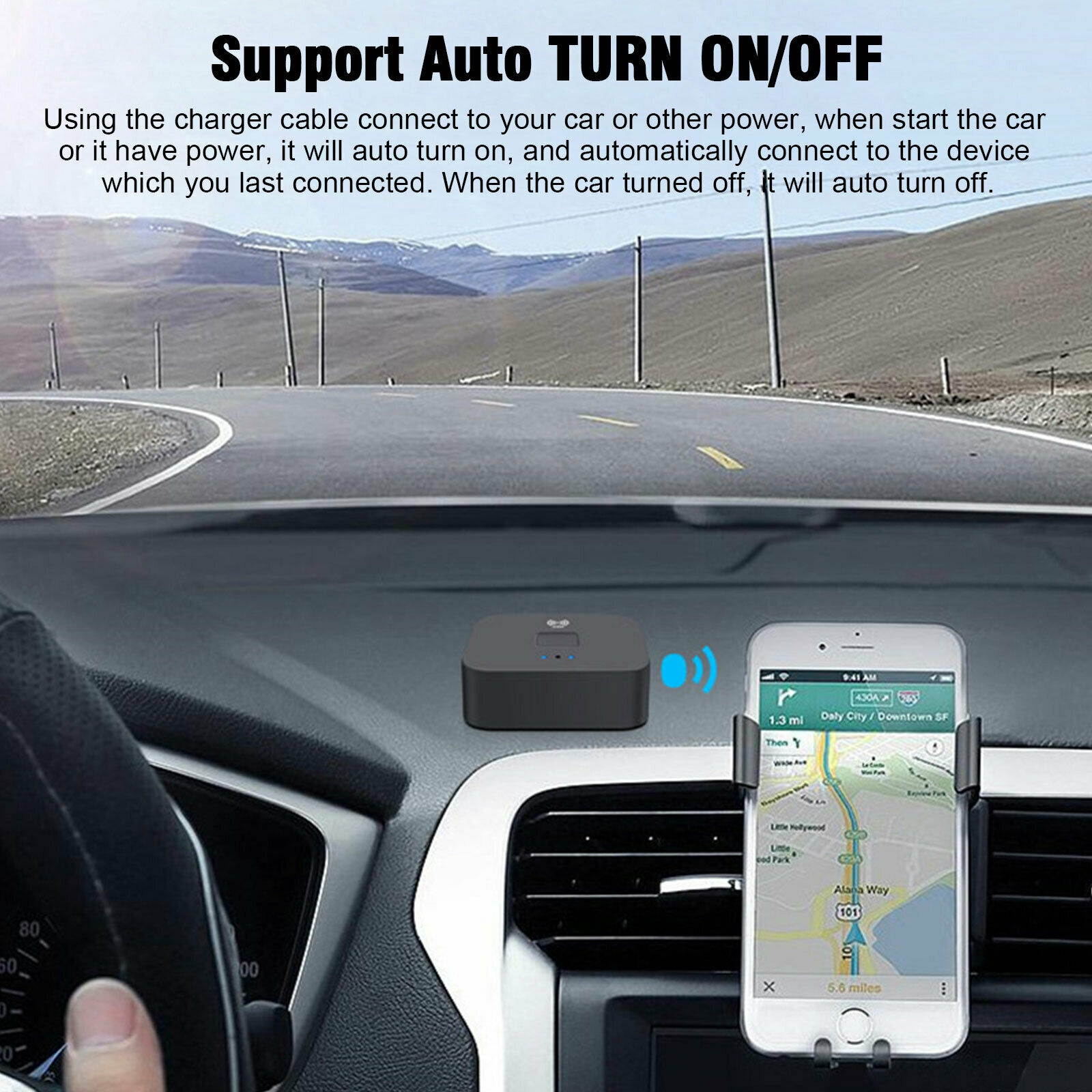 Bluetooth 5.0 Receiver Wireless 3.5mm Jack AUX NFC to 2 RCA Audio Stereo Adapter