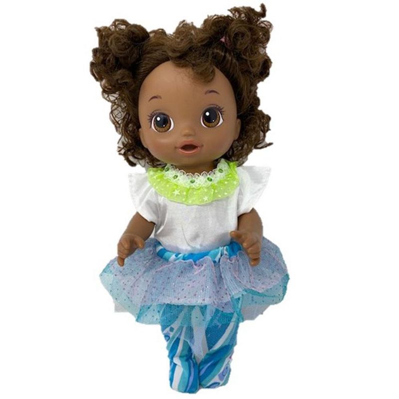 Doll Clothes Superstore Lace, Glitter and Flowers For Baby Dolls