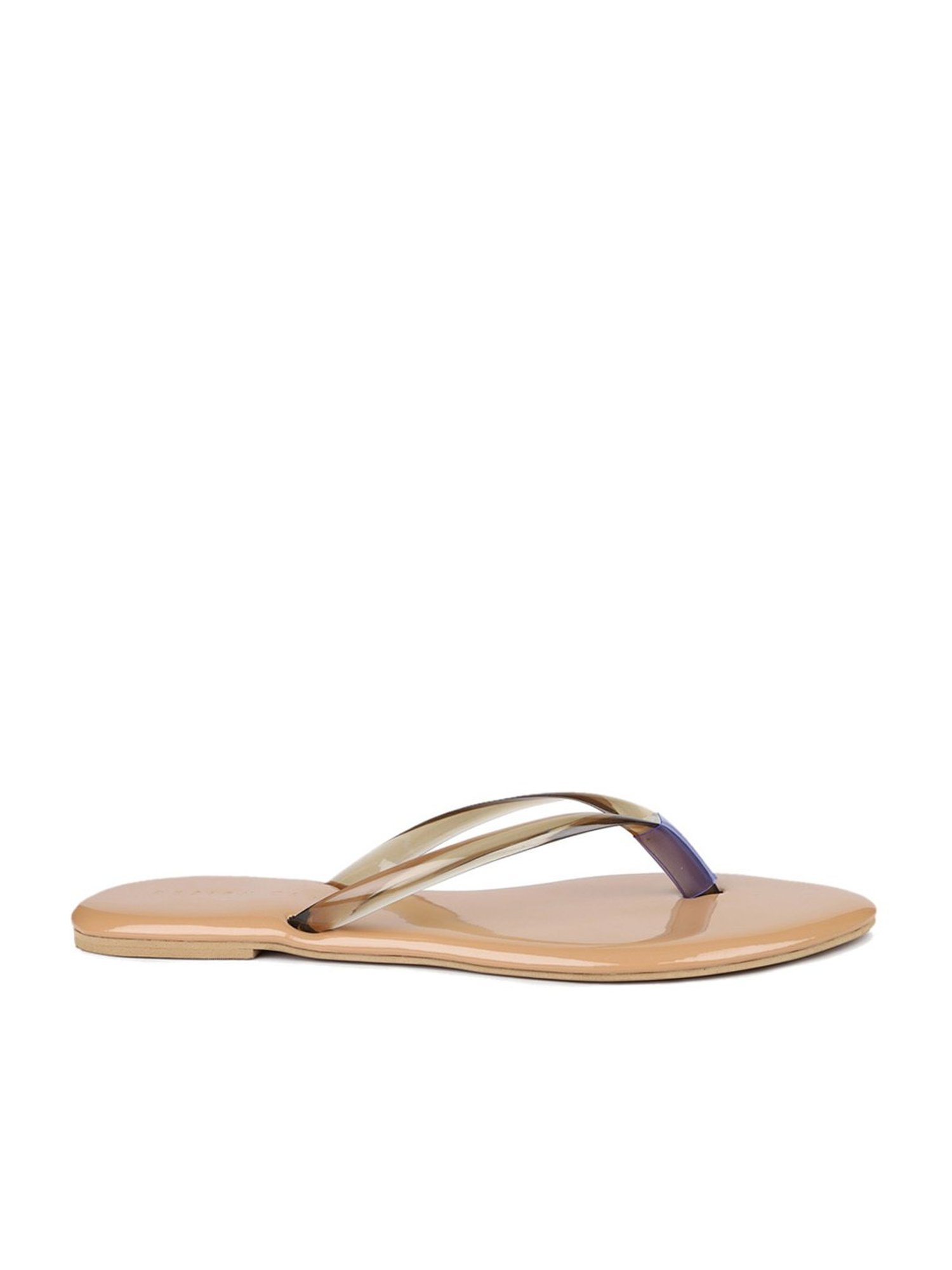 Design Crew Women's Beige Thong Sandals