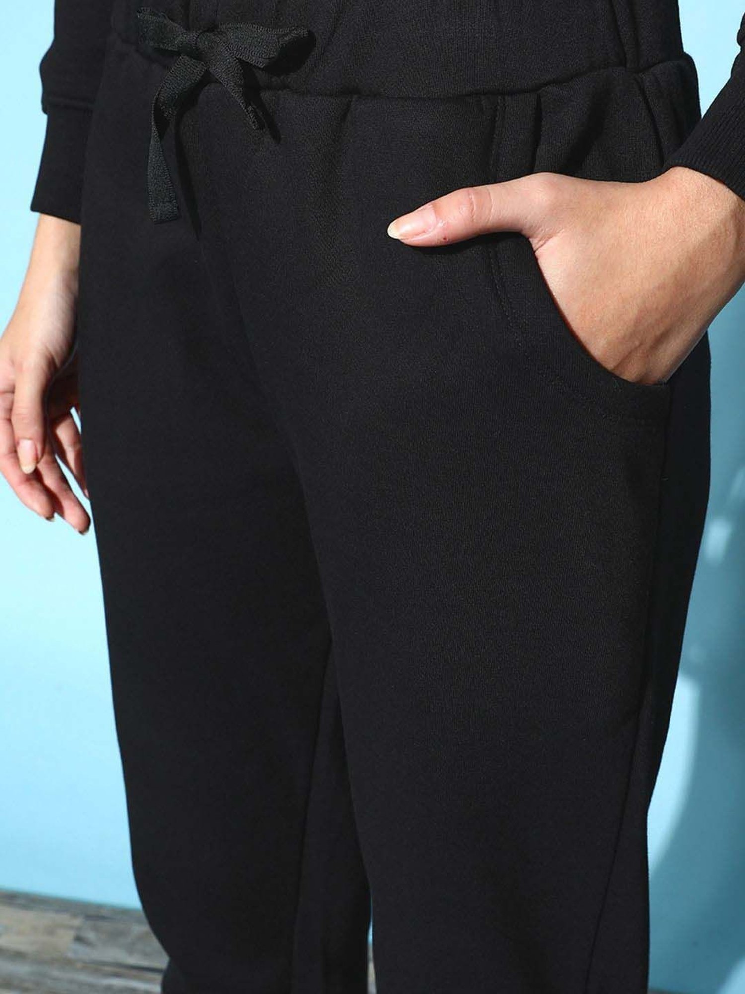 Sweet Dreams Black Regular Fit Track Suit