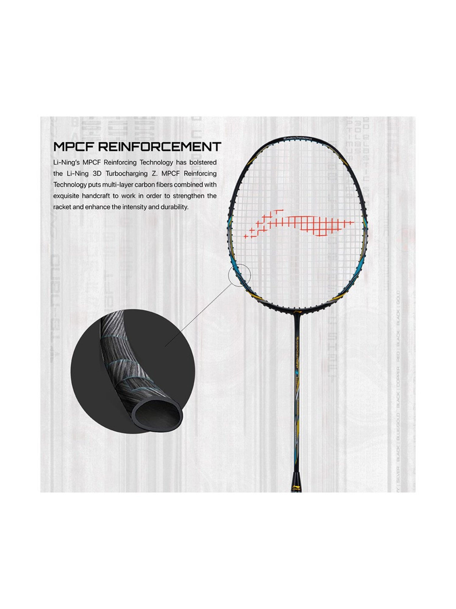 Li-Ning Turbo Charging Z Boost Badminton Racket (Ink Black) Size - Medium
