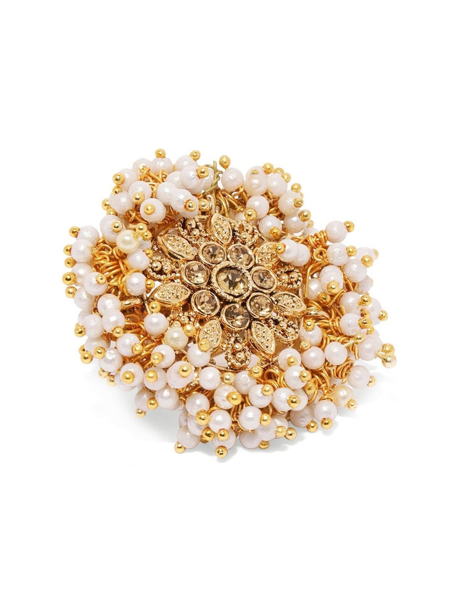 Accessorize London Women's Jewel Embellished Rings Set Of Three White