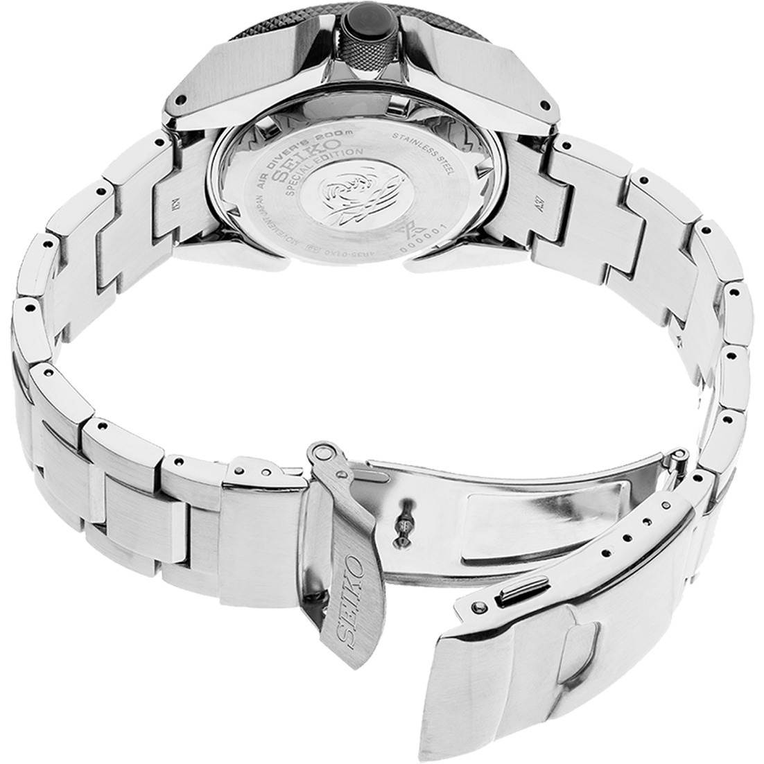 Prospex 23-Jewel Automc Blue Dial Diver's Watch - Stainless Steel