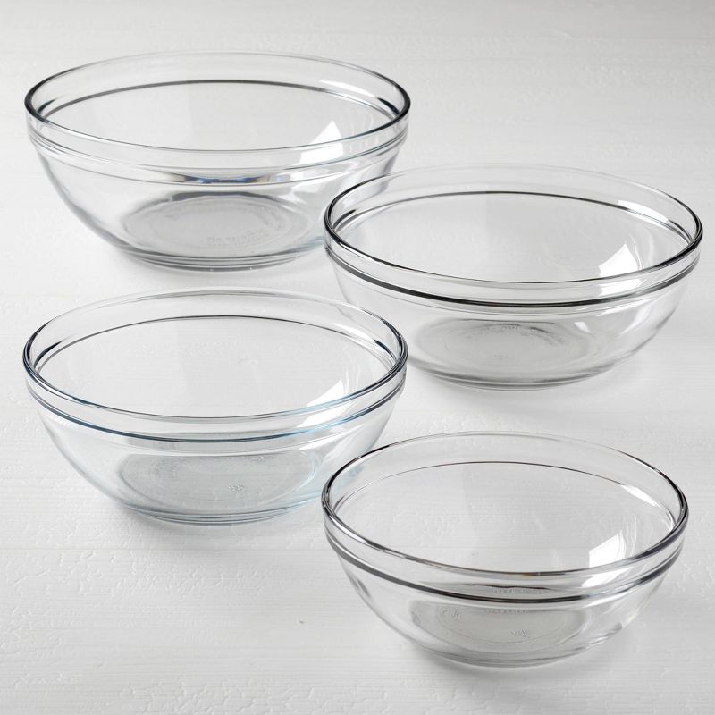 Set of 4 Glass Mixing bowls with Lids - Made By Design™
