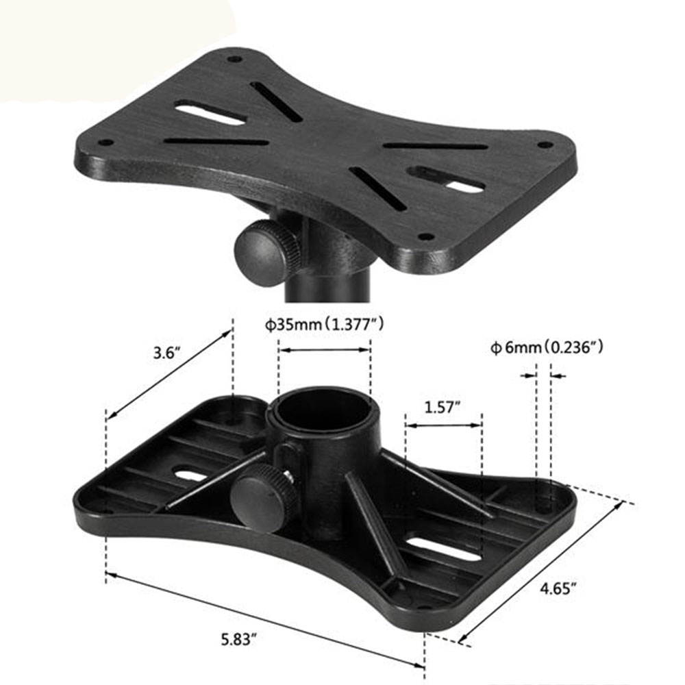 Nylon Adjustable Tripod DJ PA Speaker Stand Black