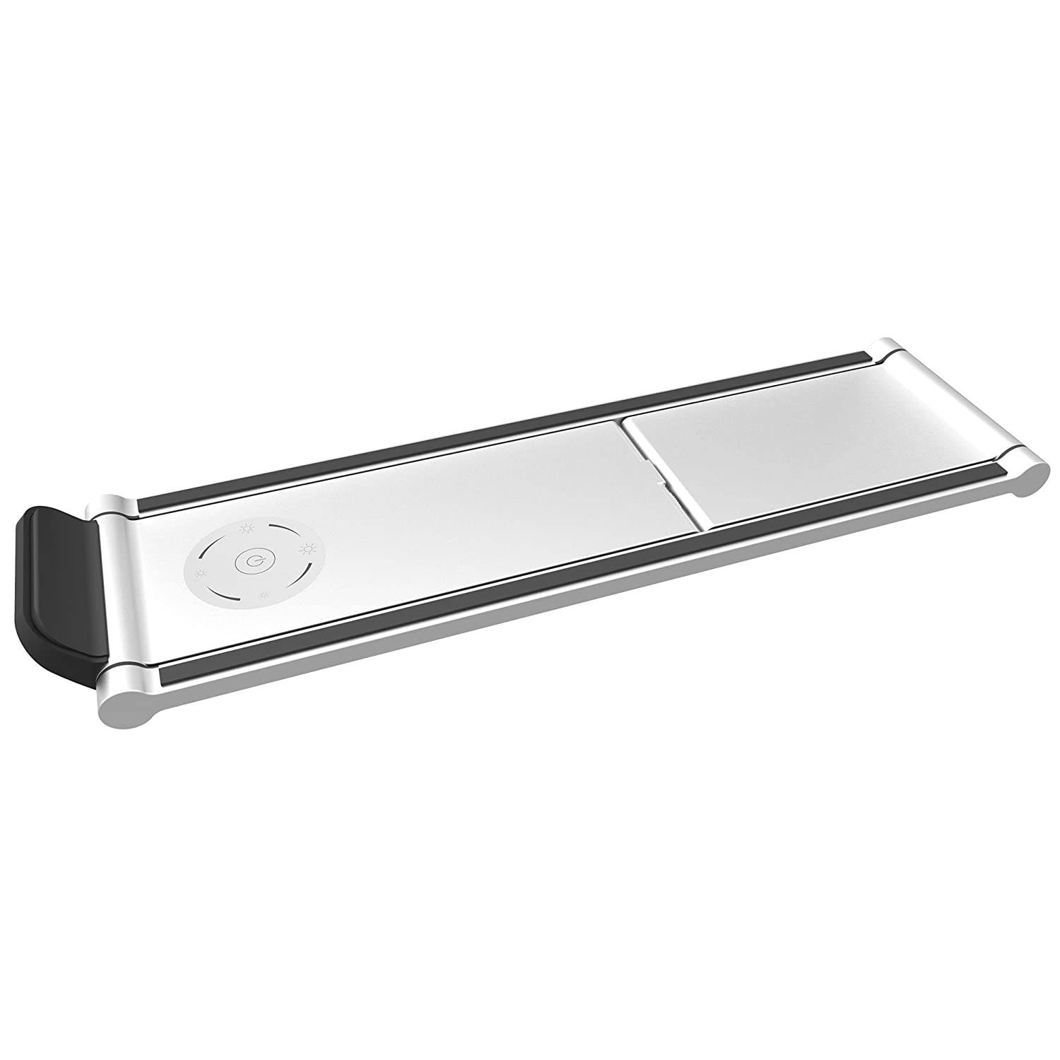 CTA Digital Foldable LED Desk Lamp Stand for iPad 10.2-Inch (7th Gen), ipad Air 3, ipad Mini 5 & Other Smartphones & Tablets up to 11.25" in Length