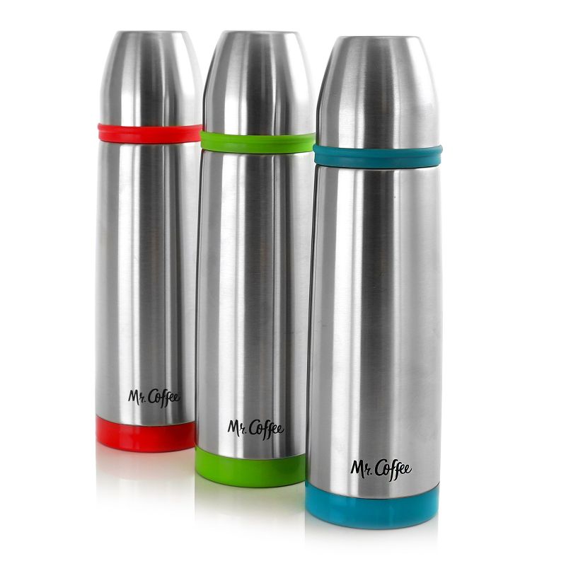 Mr. Coffee Altona 3 Piece 27 Ounce Stainless Steel Thermal Travel Bottle Set