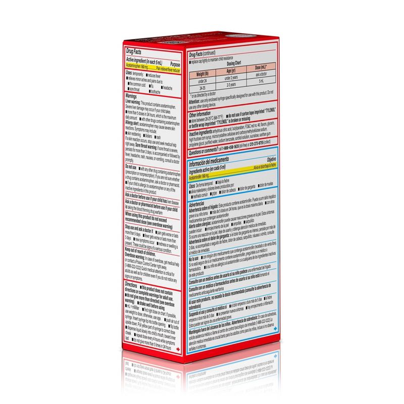 Infant Tylenol  Pain Reliever Cherry 2 fl oz