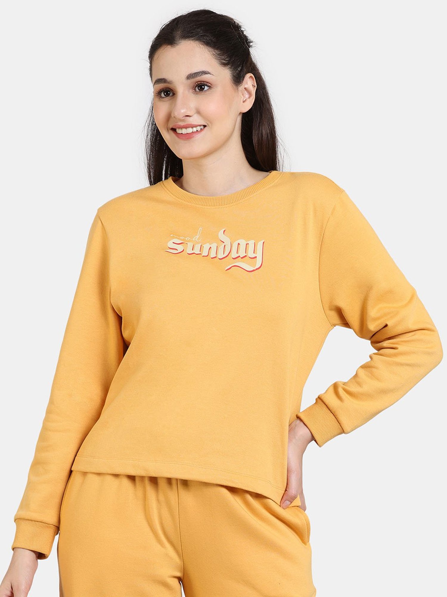 Coucou by Zivame Yellow Printed Pullover
