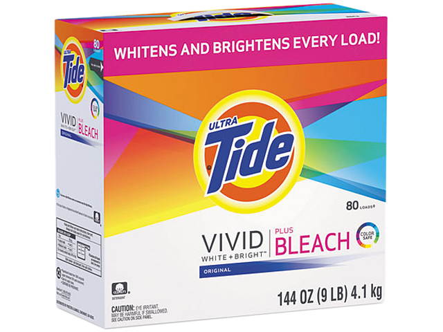 Tide 84998, Laundry Detergent with Bleach, Original Scent, Powder, 144 oz Box