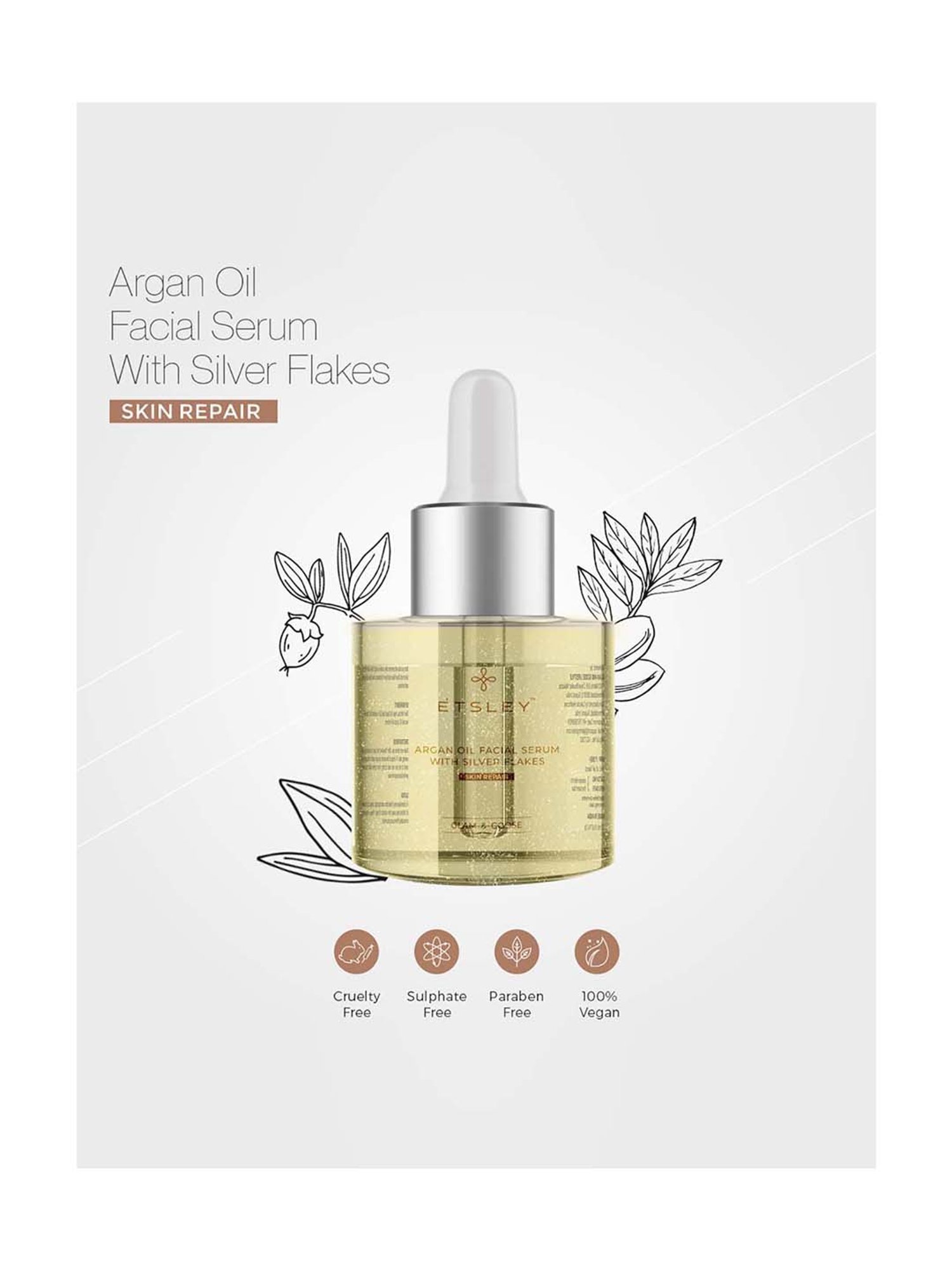 ETSLEY Argan Oil Skin Repair Serum - 20 ml