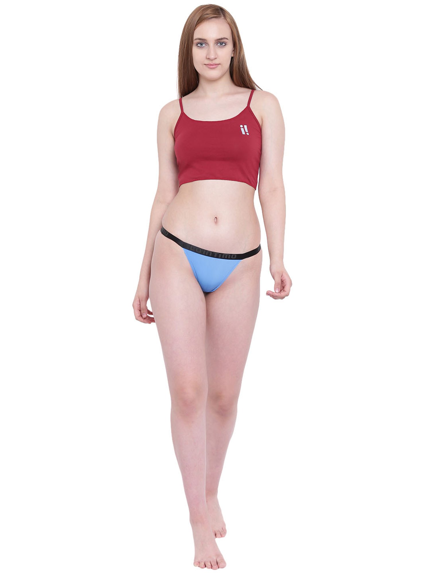 La Intimo Blue Thong Panty