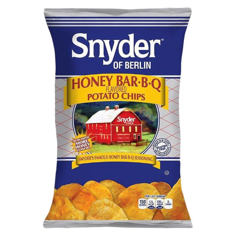 Snyder of Berlin Honey BBQ Flavored Potato Chips - 9.5oz