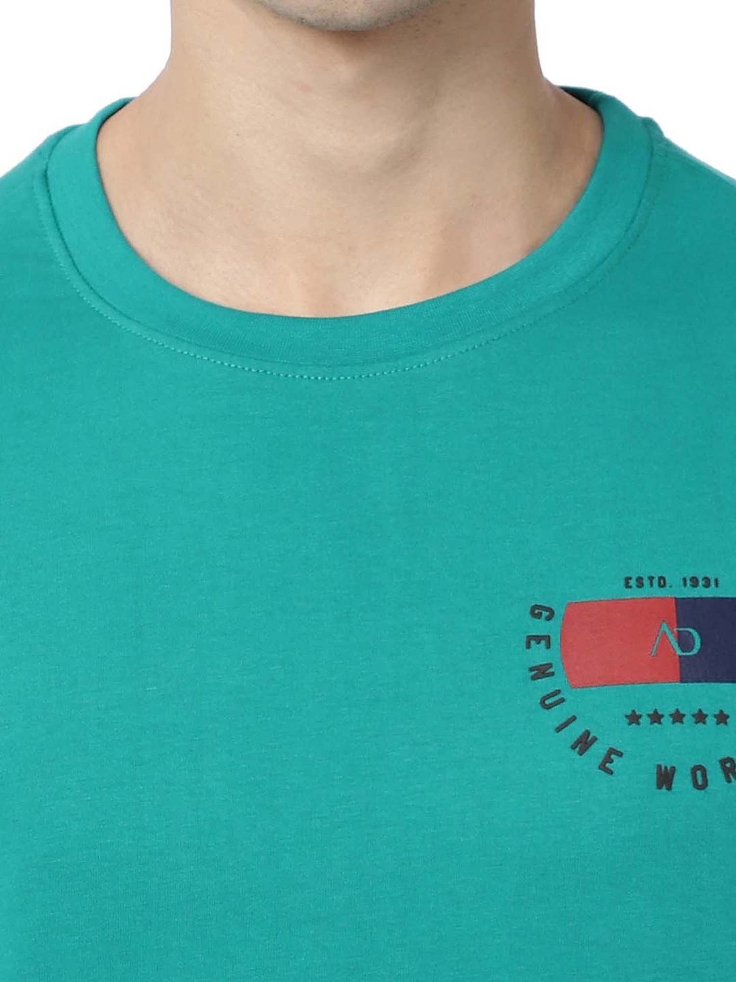AD by Arvind Green Crew T-Shirt