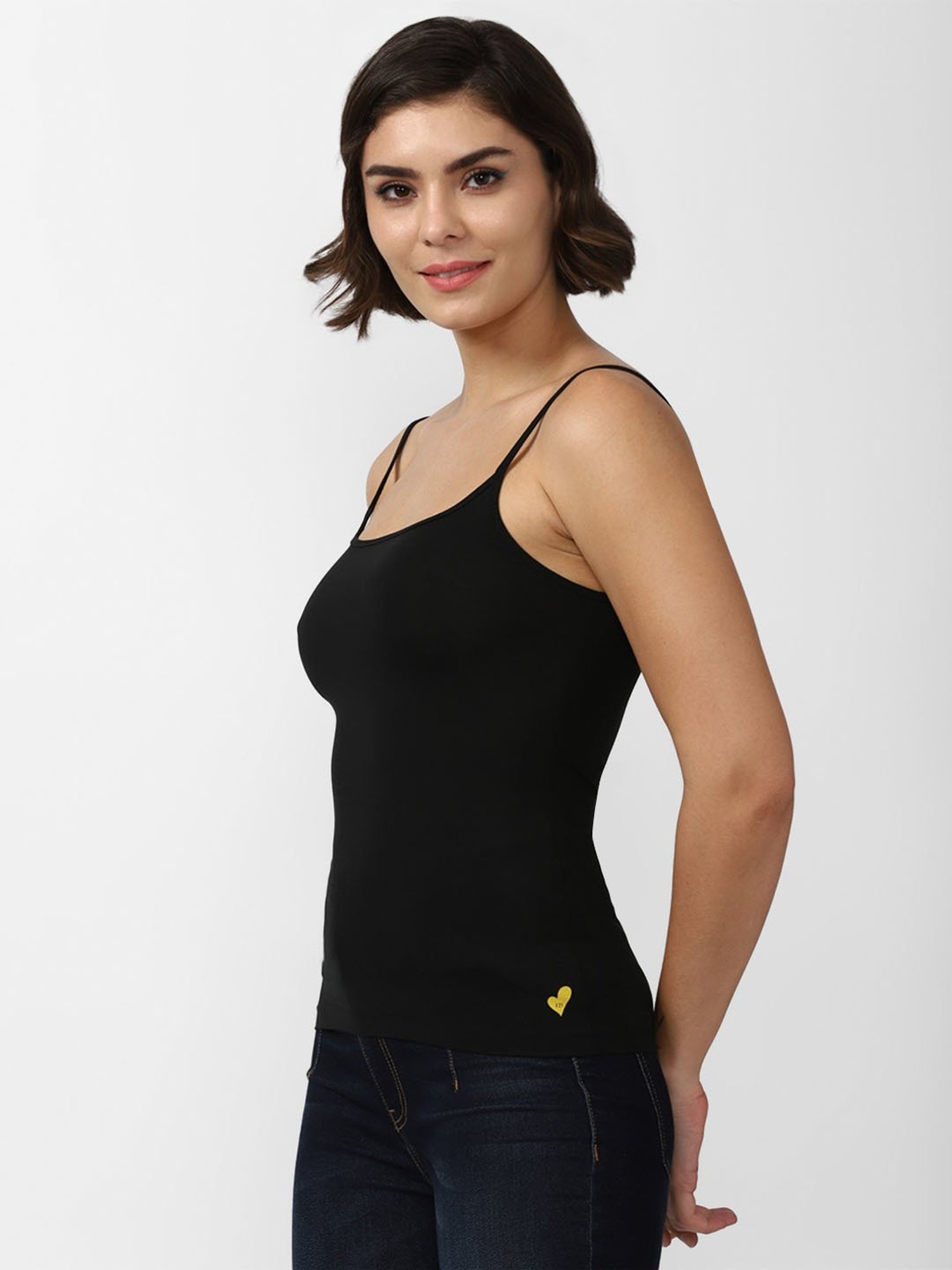 Forever 21 Black Non-padded Non-wired Full Coverage Camisole