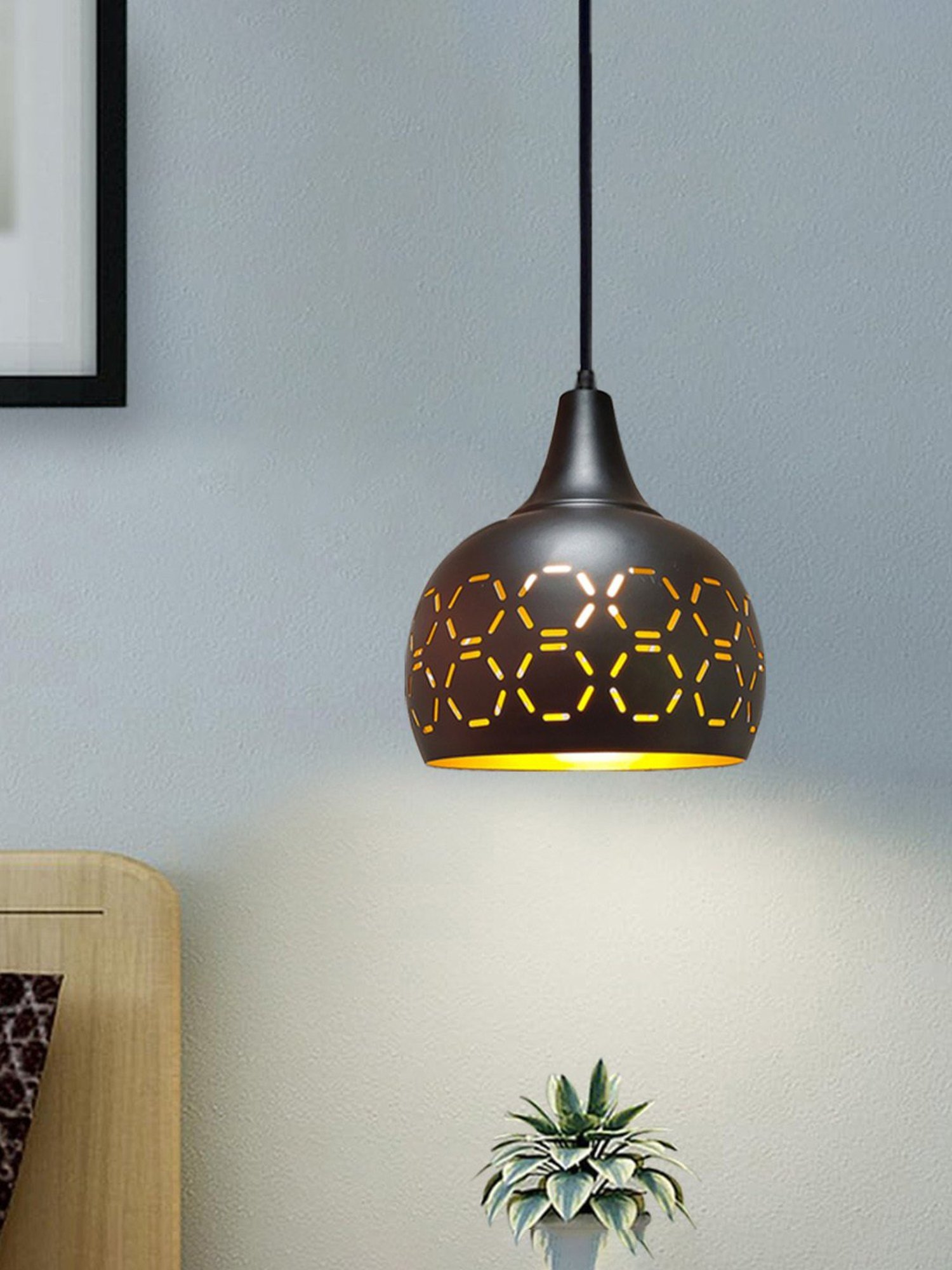 Homesake Black Metal Pendant Lamp Shade