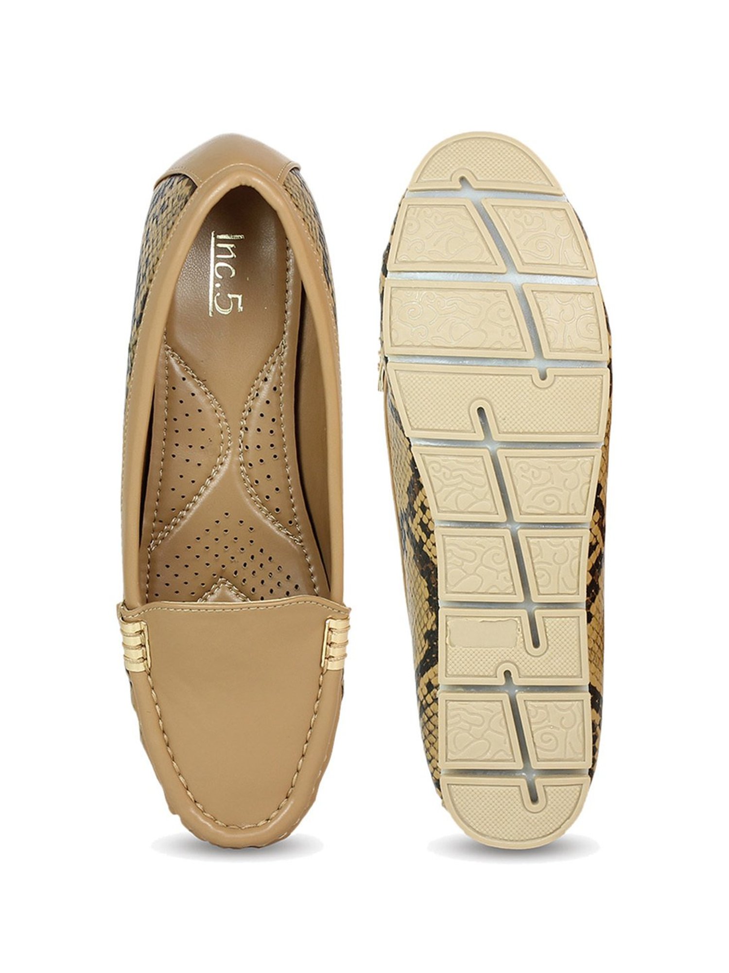 Inc.5 Women's Beige Casual Loafers