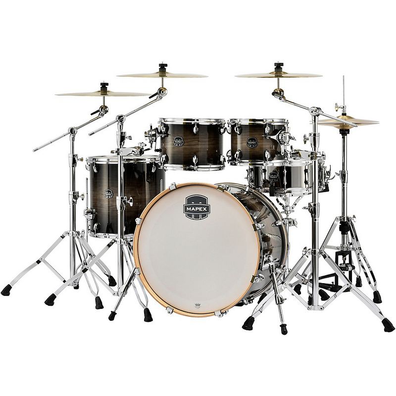 Pearl Export New Fusion 5-Piece Drum Set with Hardware Mirror Chrome