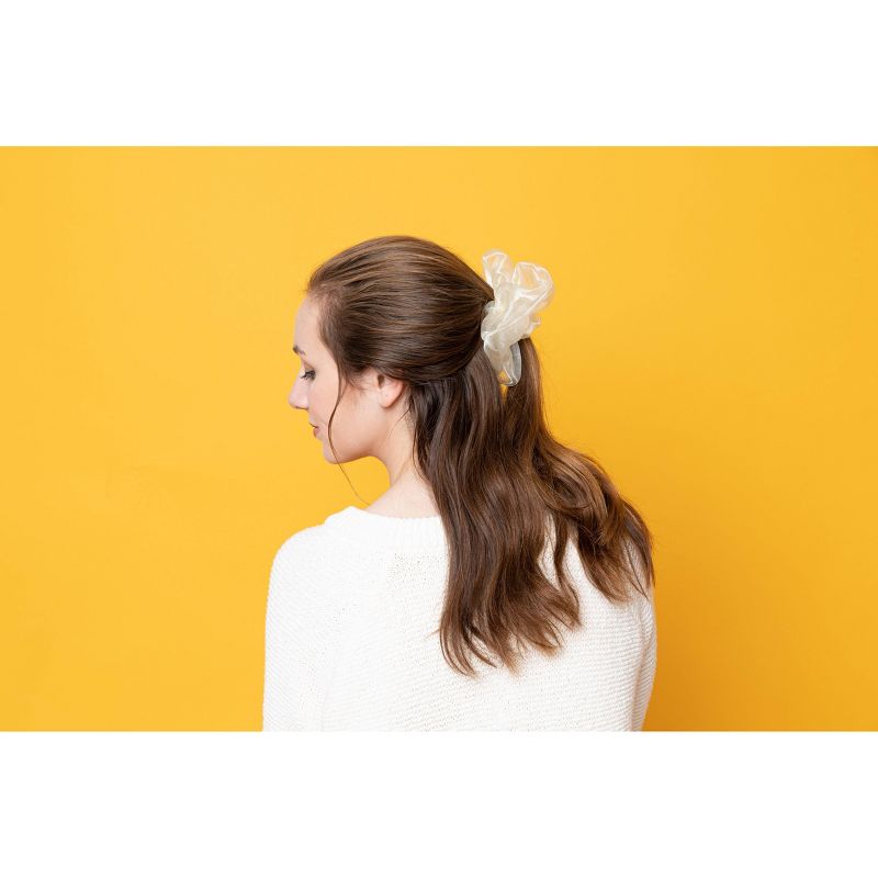 Sincerely Jules by Scunci Extra large Organza Scrunchie - Cream