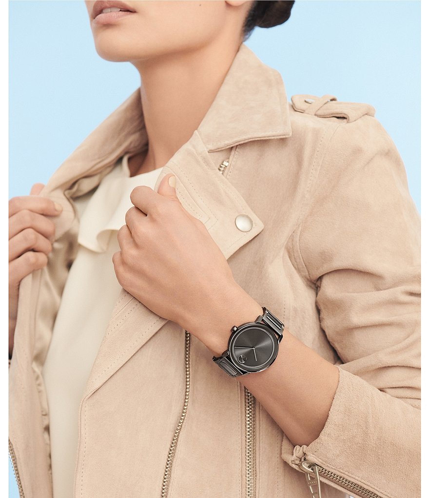 Movado Bold Evolution Gunmetal Stainless Steel Watch