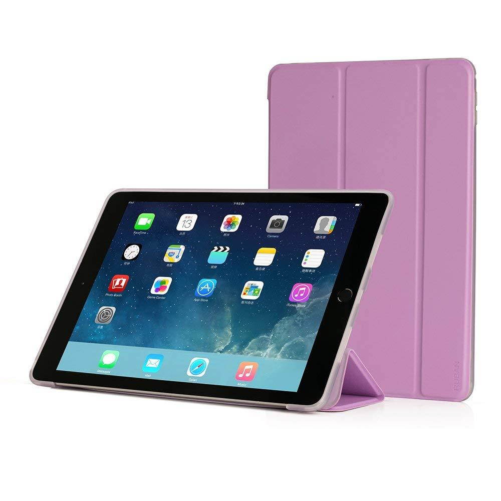 Ruban Case for iPad Pro 9.7 inch 2016 - Slim Lightweight Protective Smart Shell Anti-Scratch Non-Slip Flexible Soft TPU Back Cover Stand [Auto Sleep/Wake], Purple