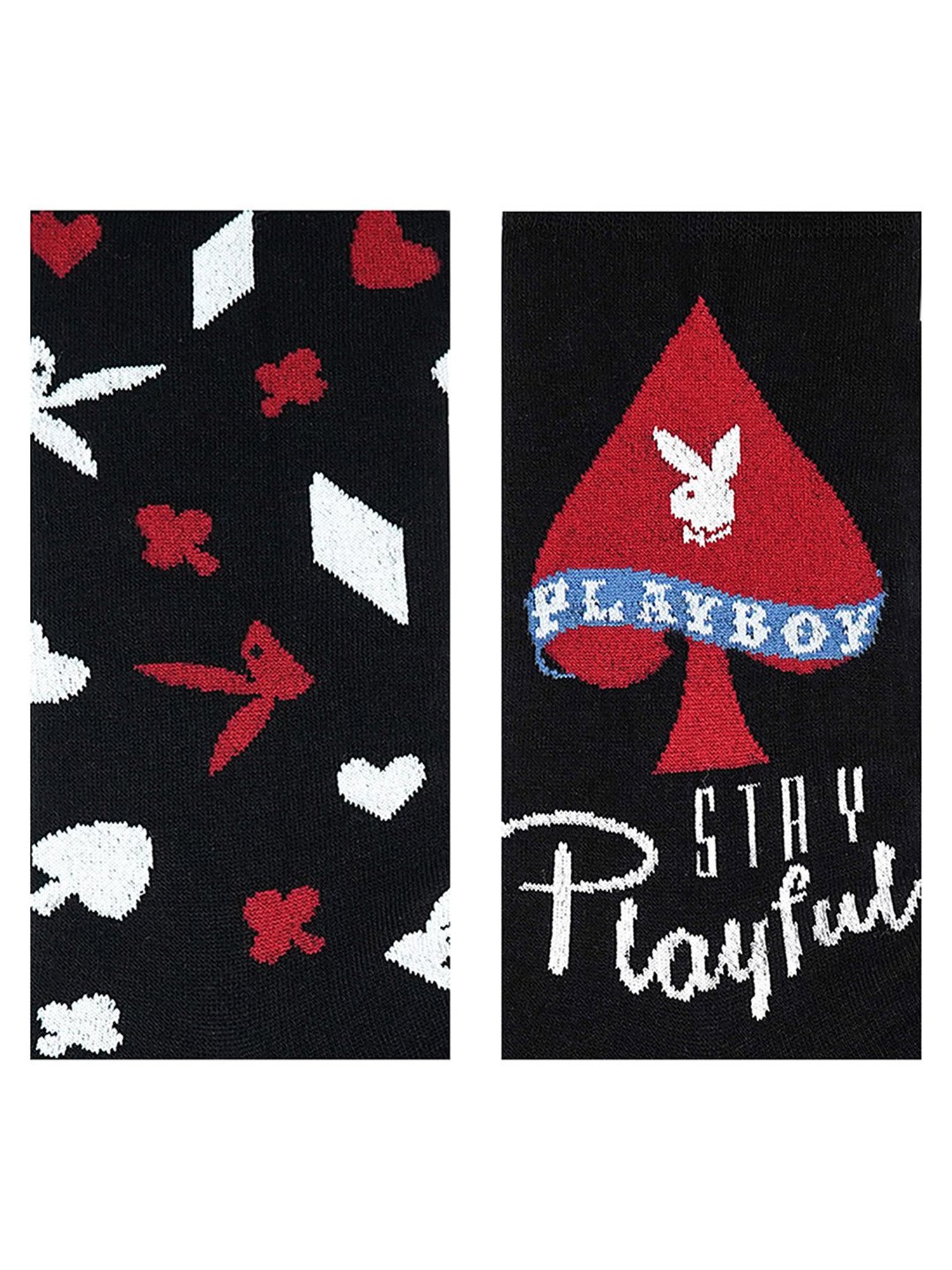 BALENZIA Black Printed Socks - Pack of 2