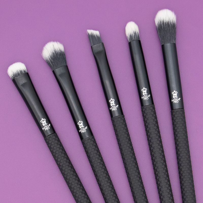 MODA Brush Pro 5pc Deluxe Eye Black Makeup Brush Set