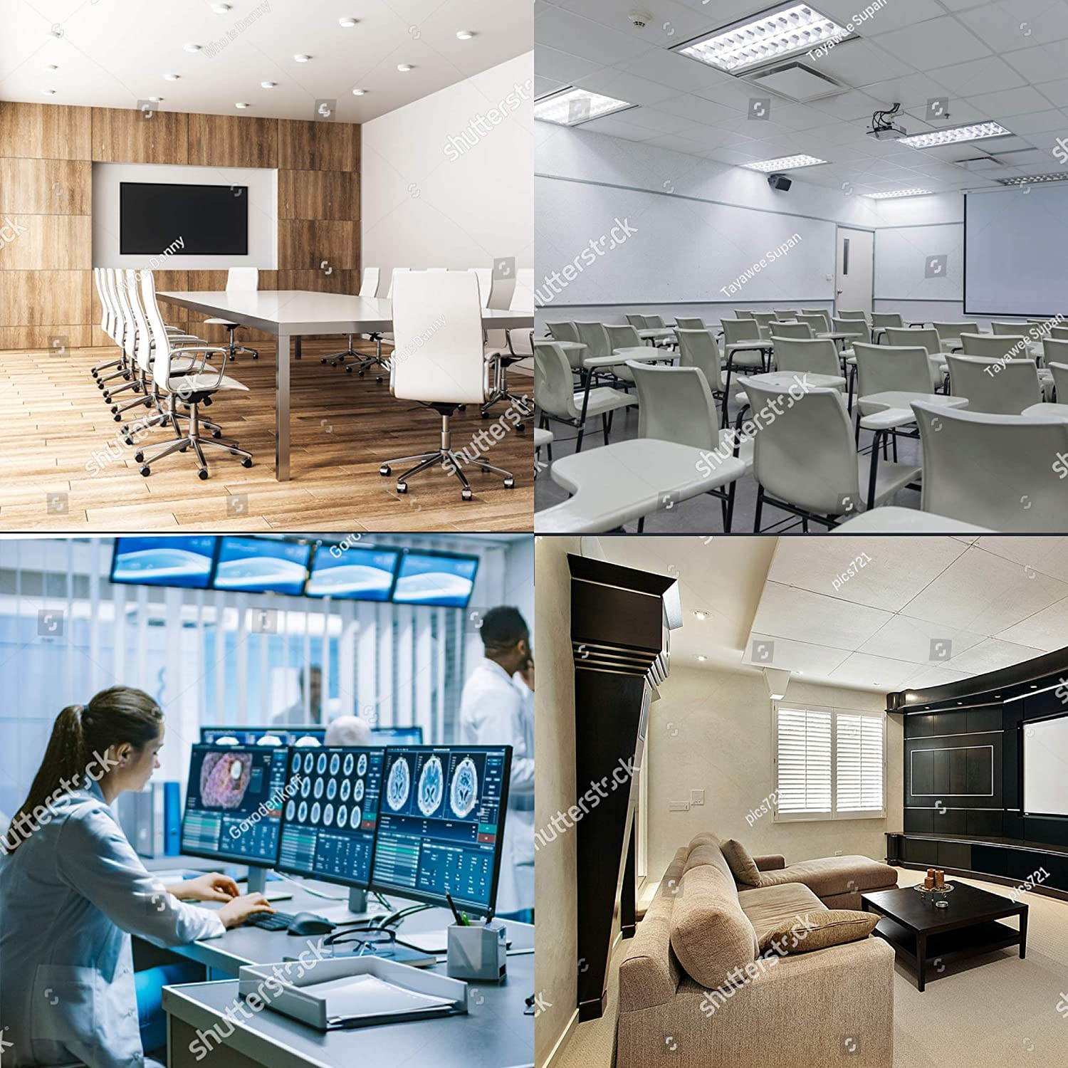 AC Power Cord (3 Prong) | 10 Feet, White | Premium Quality Copper Wire Core - Computer, Medical, Server & Desktop - NEMA 5-15 to C13 / IEC 320 - UL Listed Power Cable