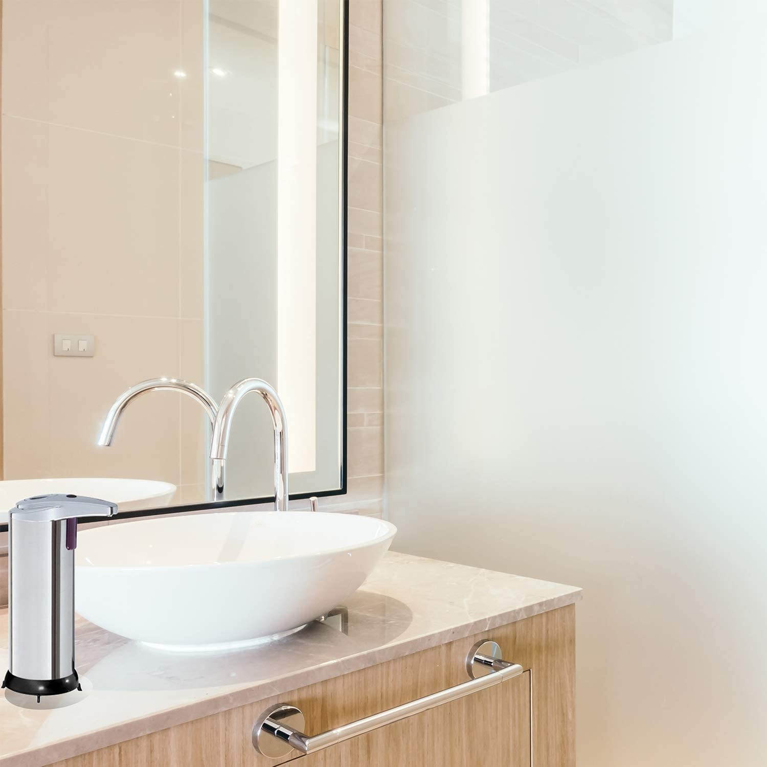 Dartwood Automatic Soap and Hand Sanitizer Dispenser with Infrared Sensor - Touchless and Hands-Free for Better Hygiene (8 oz) (2 Pack)