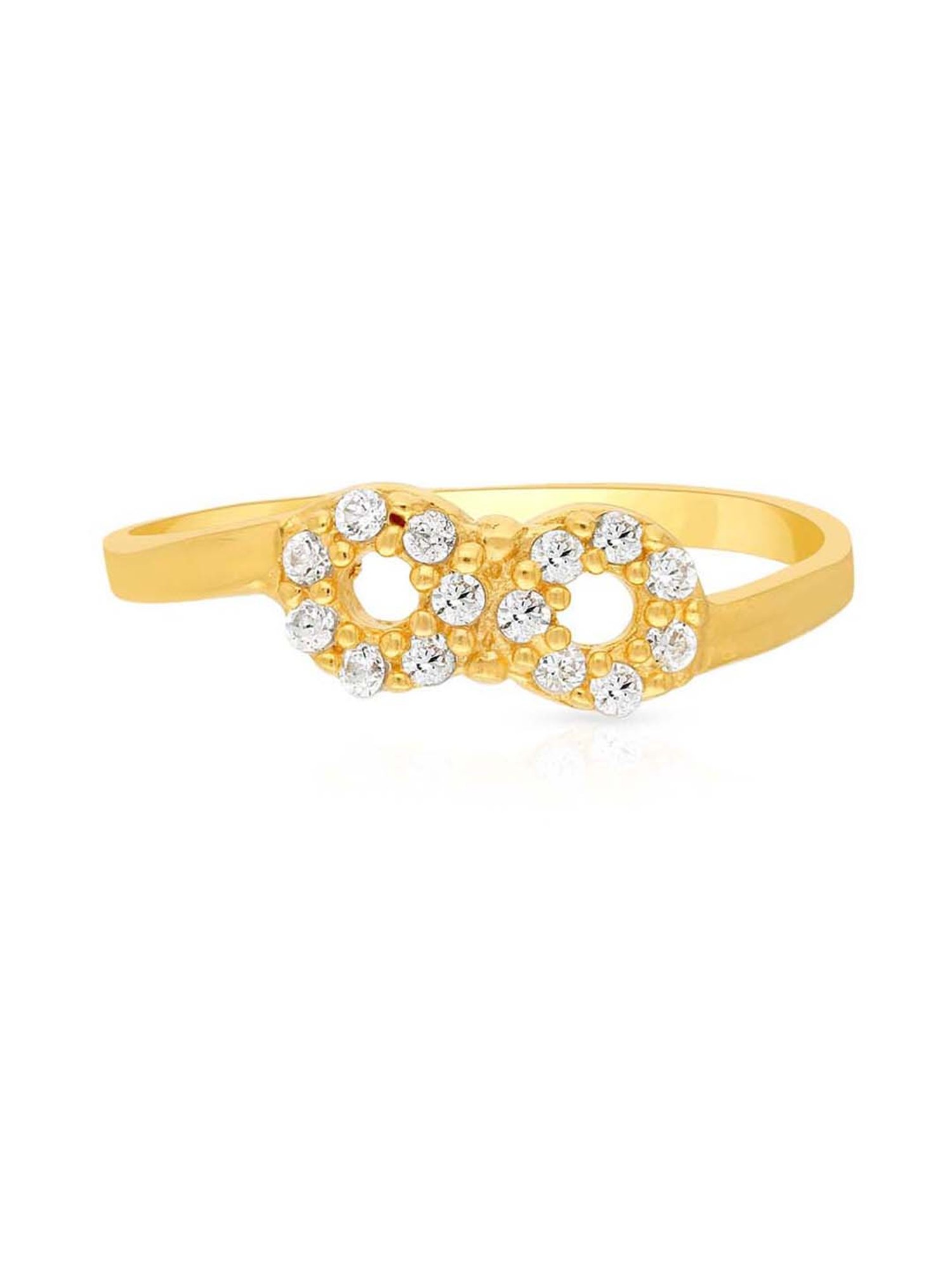 Malabar Gold and Diamonds 22k Yellow Gold Infinity Ring for Women
