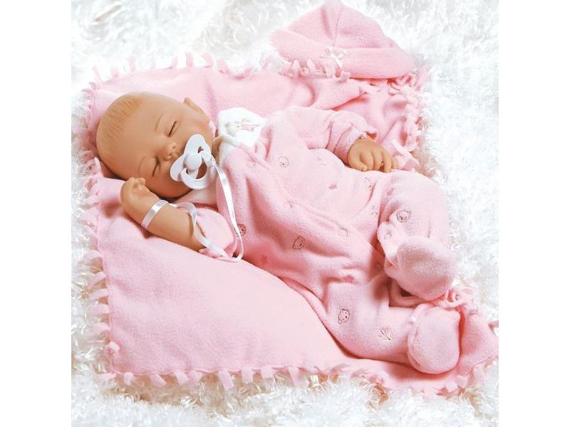 Paradise Galleries Reborn Newborn Baby Doll That Looks Real Baby Carly, 16 inch Sleeping Girl in GentleTouch Vinyl, 6-Piece Set