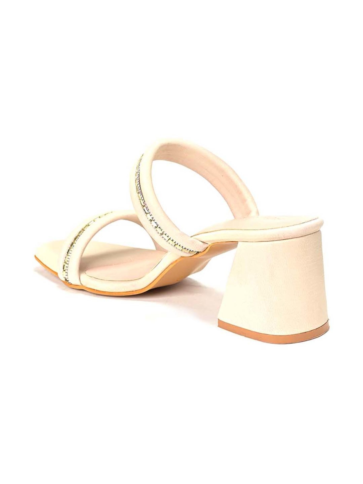 Scentra Women's Beige Casual Sandals