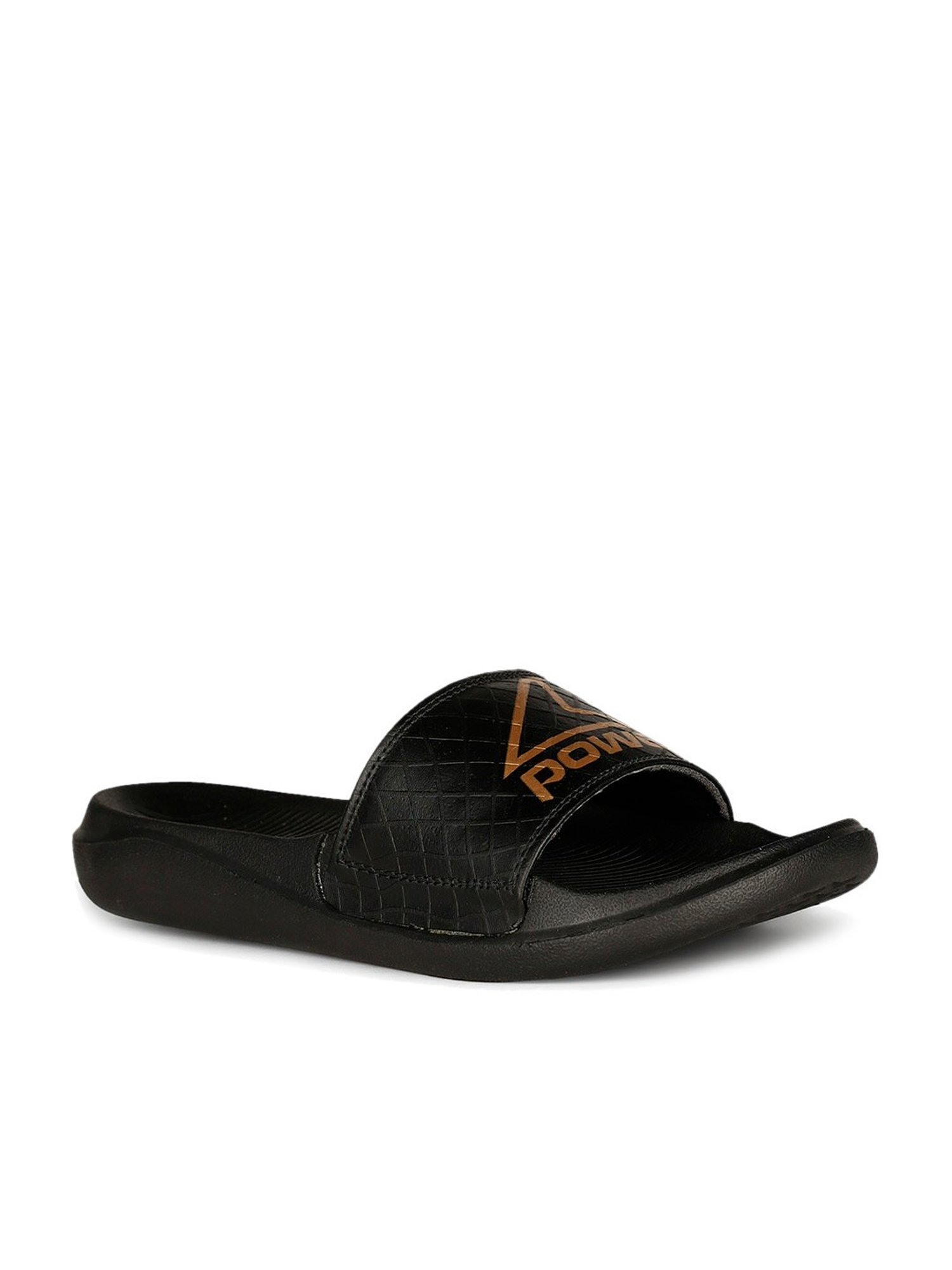 Power by Bata Men's Black Slides