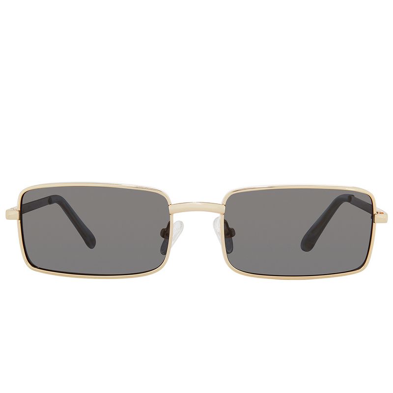 Priv'e Revaux The Matrix  Unisex Rectangle Polarized Sunglasses Champagne Gold 55mm