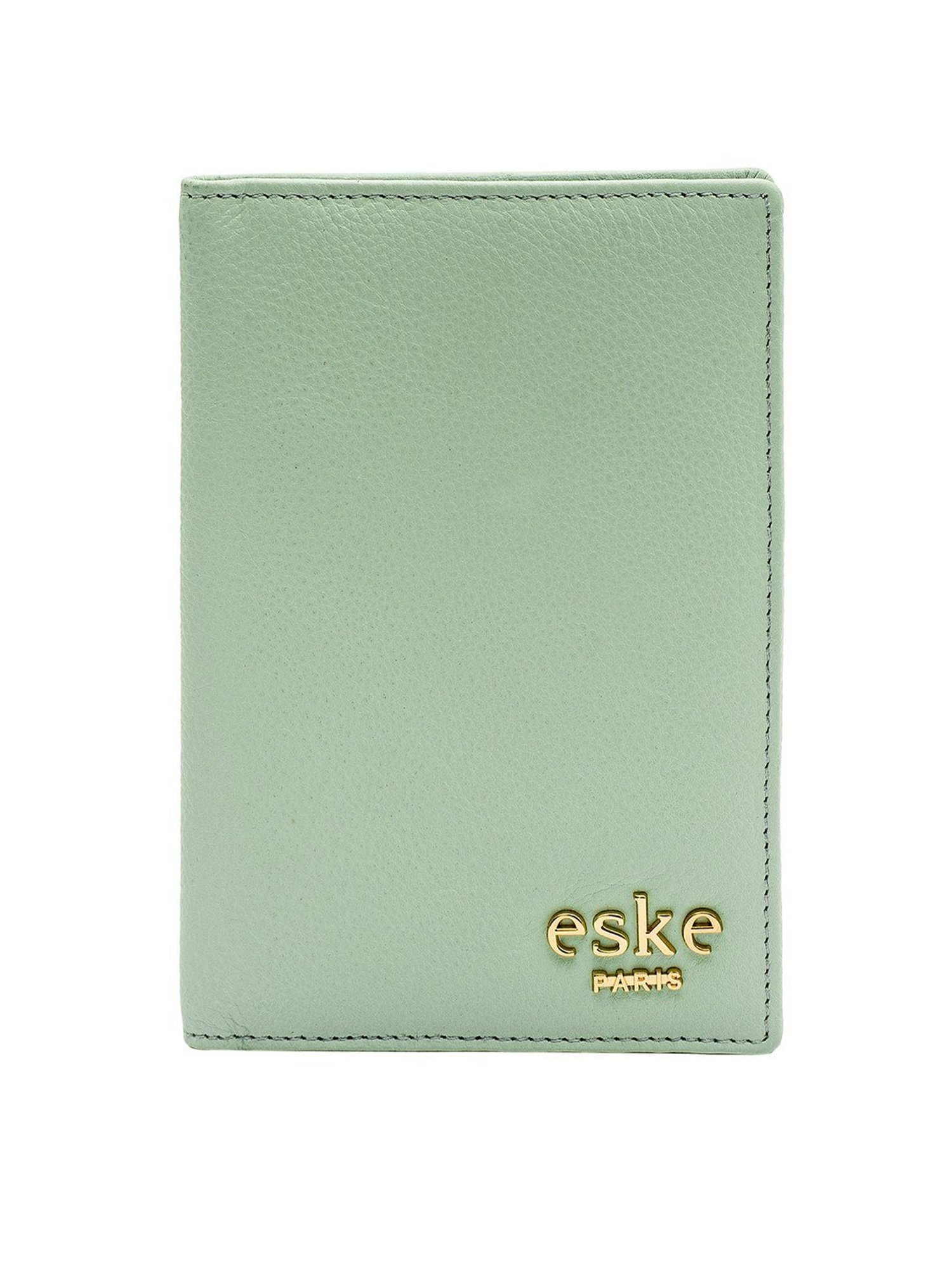 Eske Addler Dainty Blue Solid Small Passport Holder