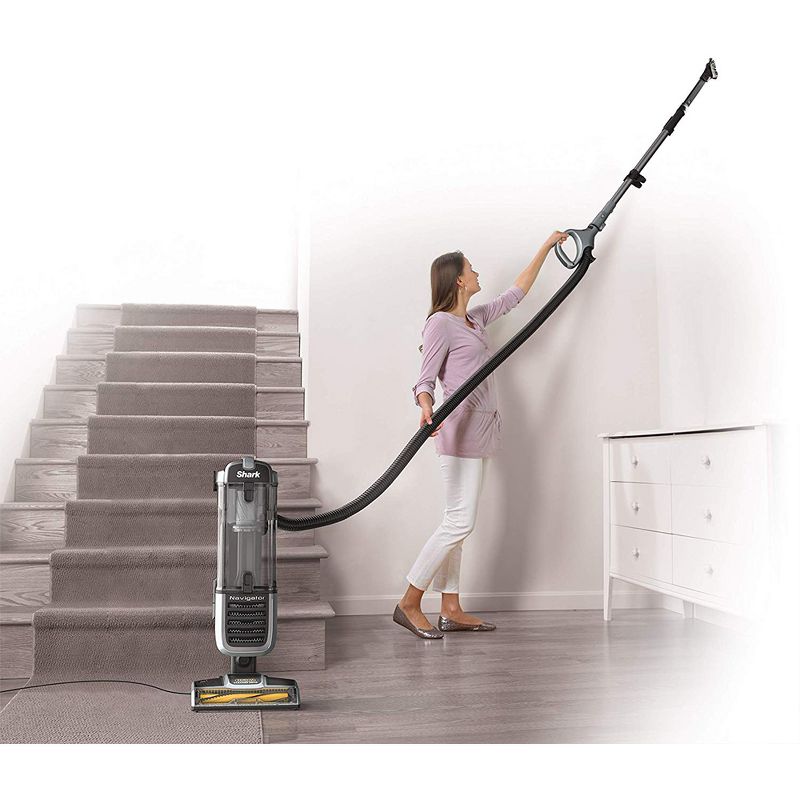 Shark ZU60 Navigator Zero M Upright Bagless 3XL Capacity Vacuum, Gray (Certified Refurbished)