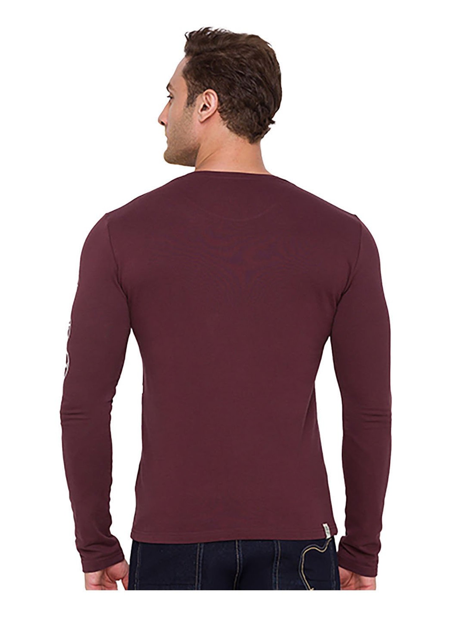 Being Human Wine Striped Sweatshirt