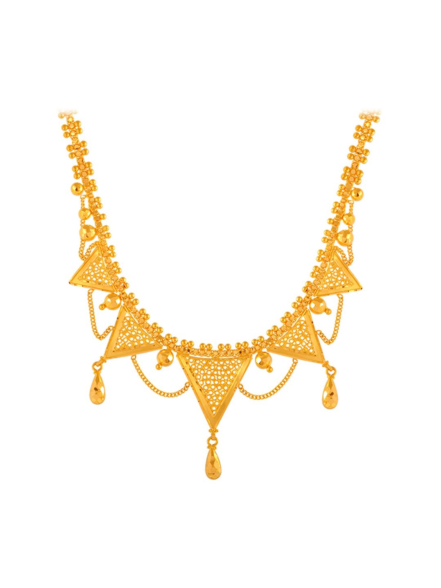 CKC Repouss&iquest; Work Rudraksha Gold Extender Neck Chain: Spiritual Elegance