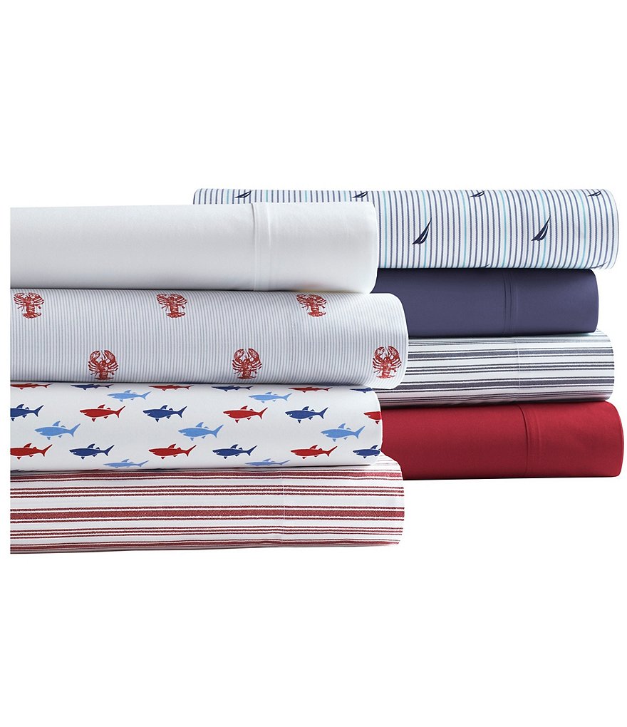 Nautica Coleridge Striped Percale Sheet Set