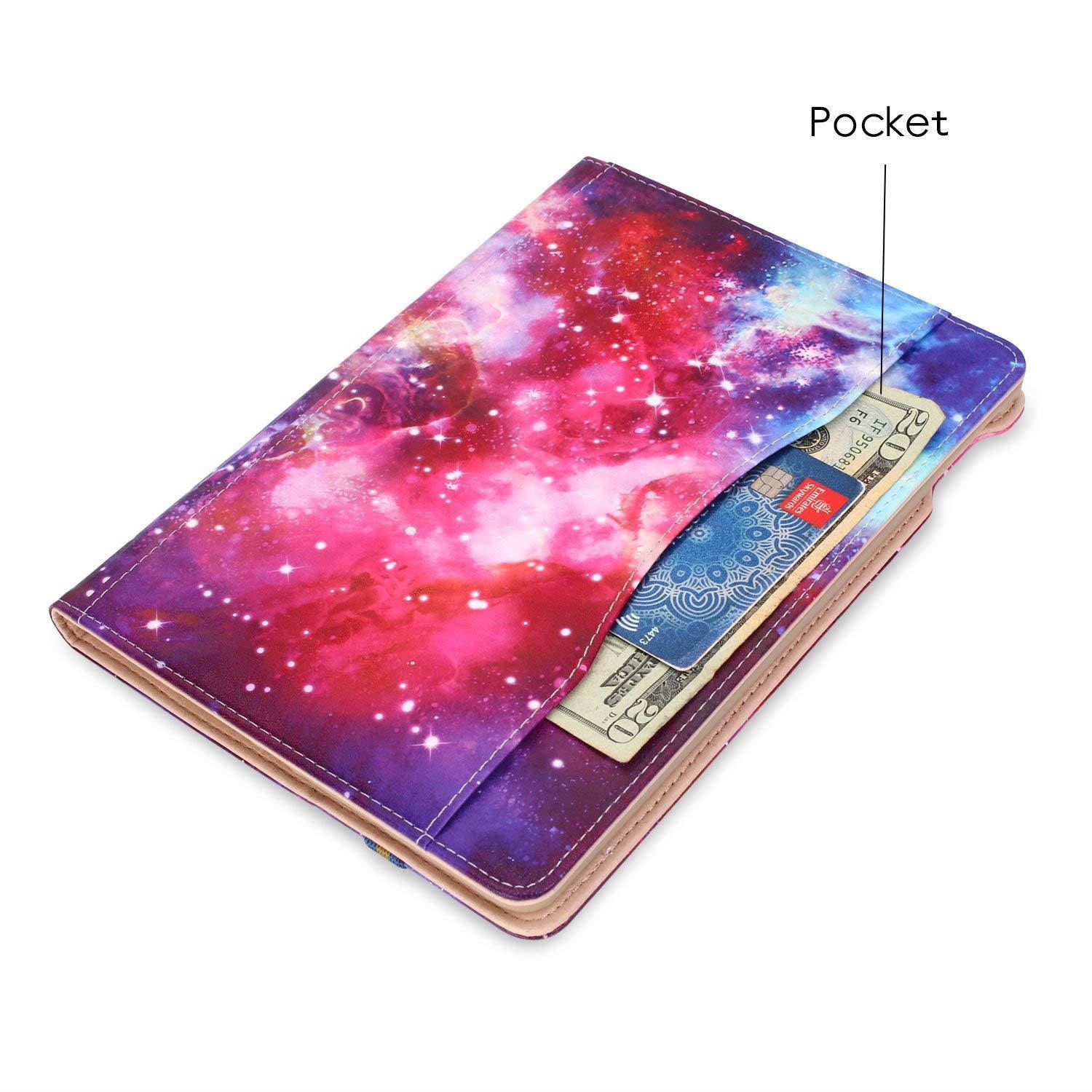 XBE iPad 9.7 2018/2017 iPad Air/Air2 Cover - Multifunctional TPU Soft Case with Hand-Holder [Auto Sleep/Wake] for Apple iPad 9.7 2017/2018 Air/Air2 (Galaxy)