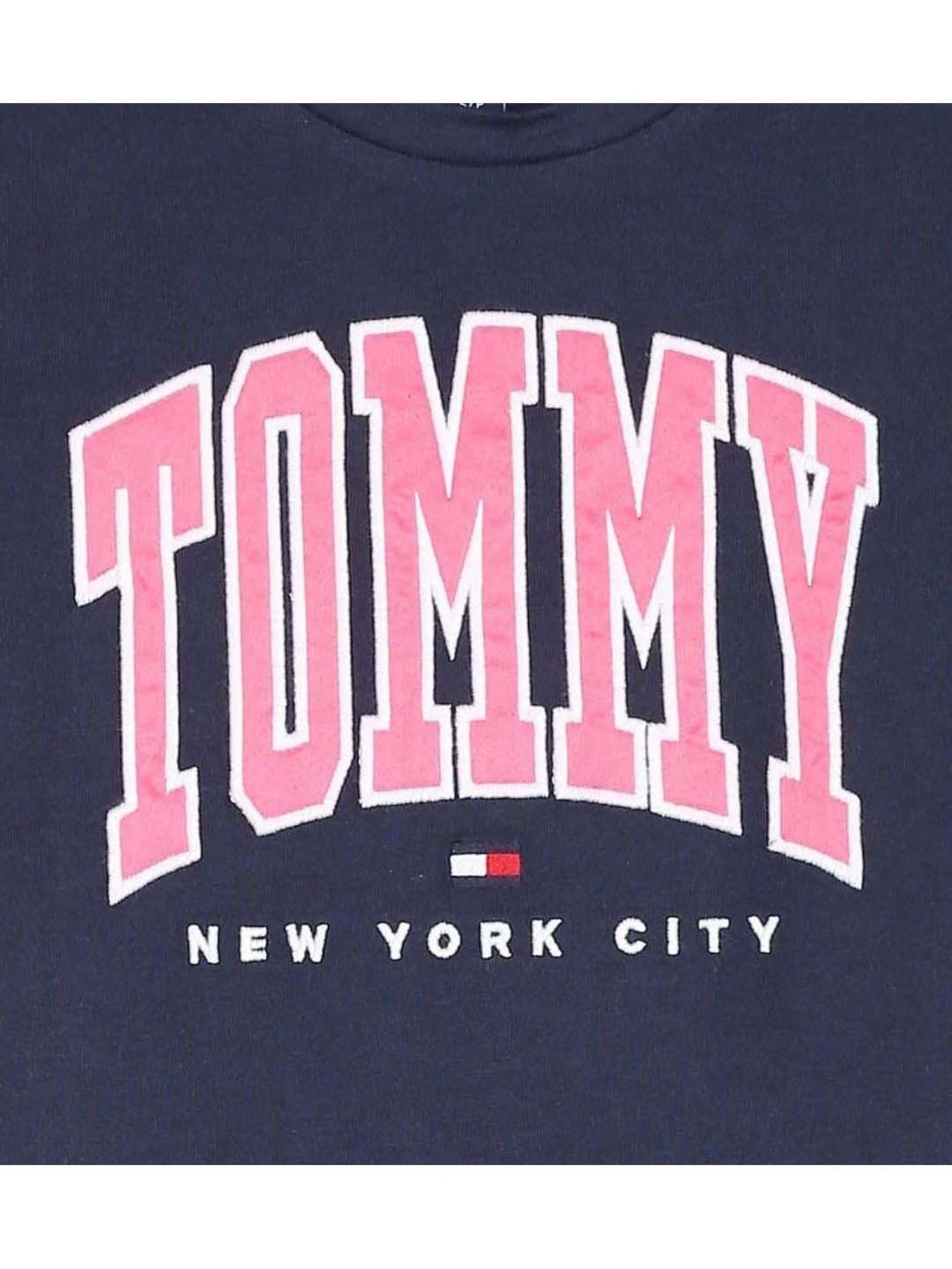 Tommy Hilfiger Kids Cobalt Sapphire Cotton Logo Dress