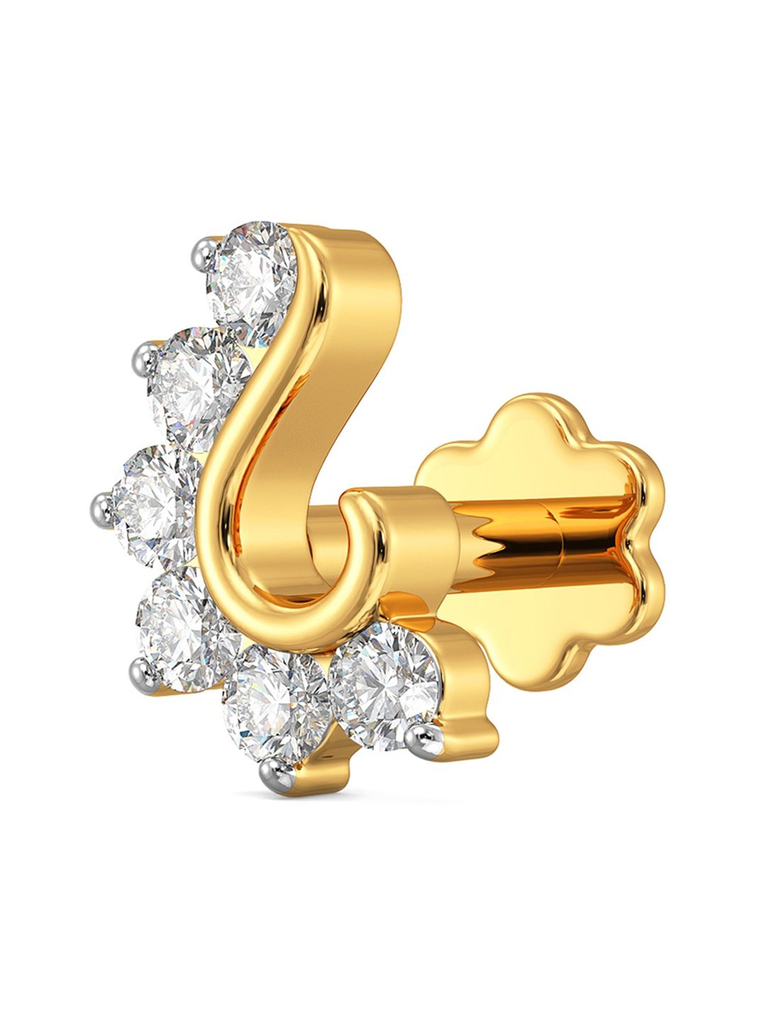 Joyalukkas 18k Gold & Diamond Nosepin
