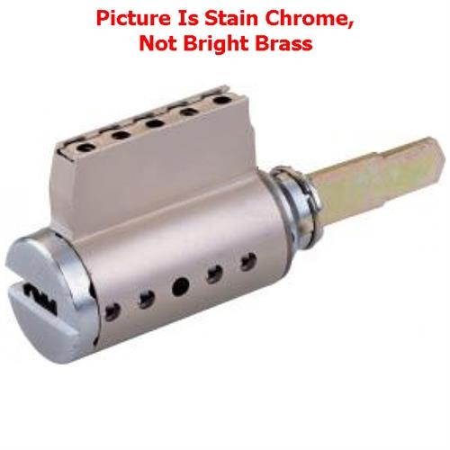 Mul-T-Lock KIKARM-05-MT5 Bright Brass Key In Knobe And Lever Replacement With Tail Piece For Arrow M Series Cylinder With High Security MT5 + Keyway